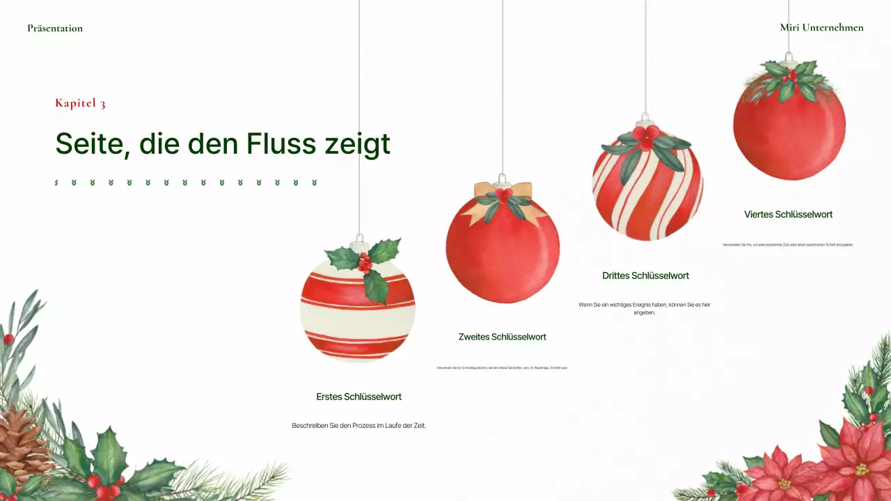 Hübscher Weihnachts-Hintergrundplaner in Rot und Grün
