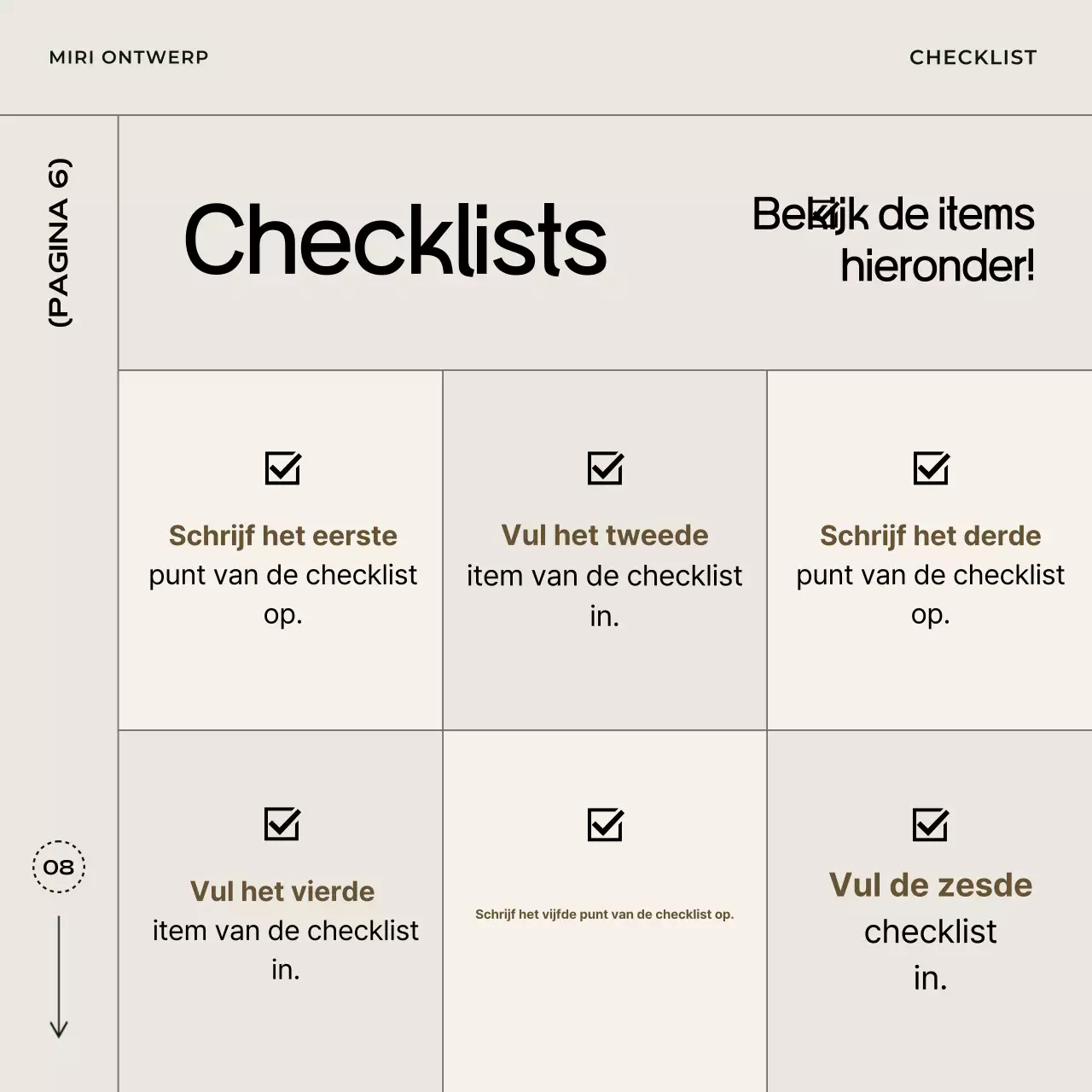 Beige eenvoudige kaart nieuwssjabloon