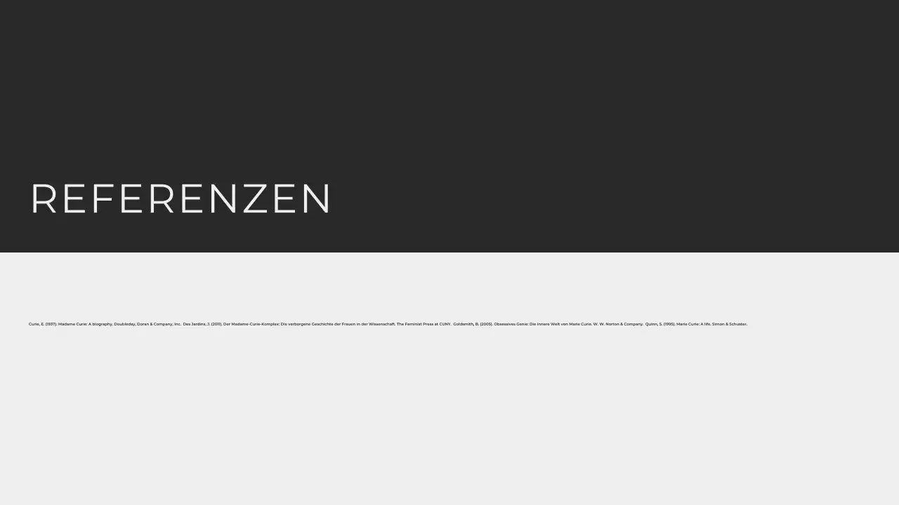 Moderner Minimalist Erkundung des Lebens von Marie Curie Präsentation