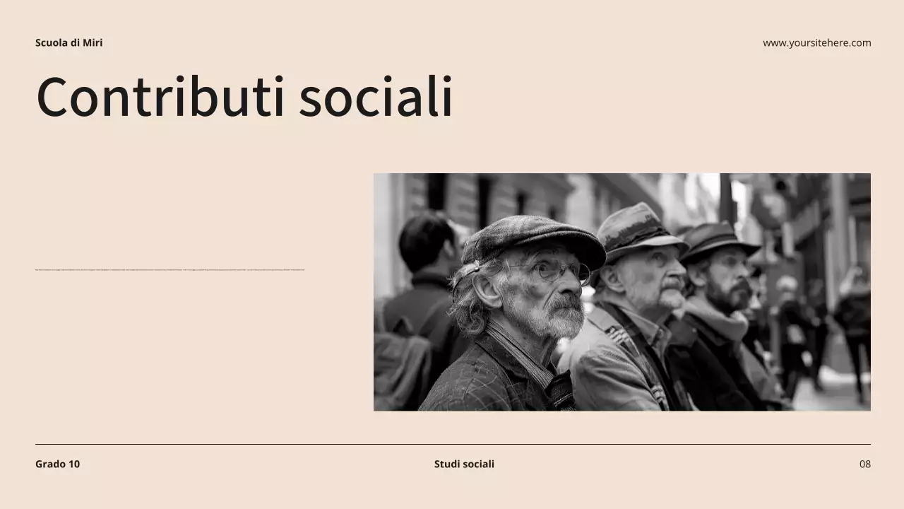 Beige e nero Biografia moderna Materiale di classe Introduzione Presentazione