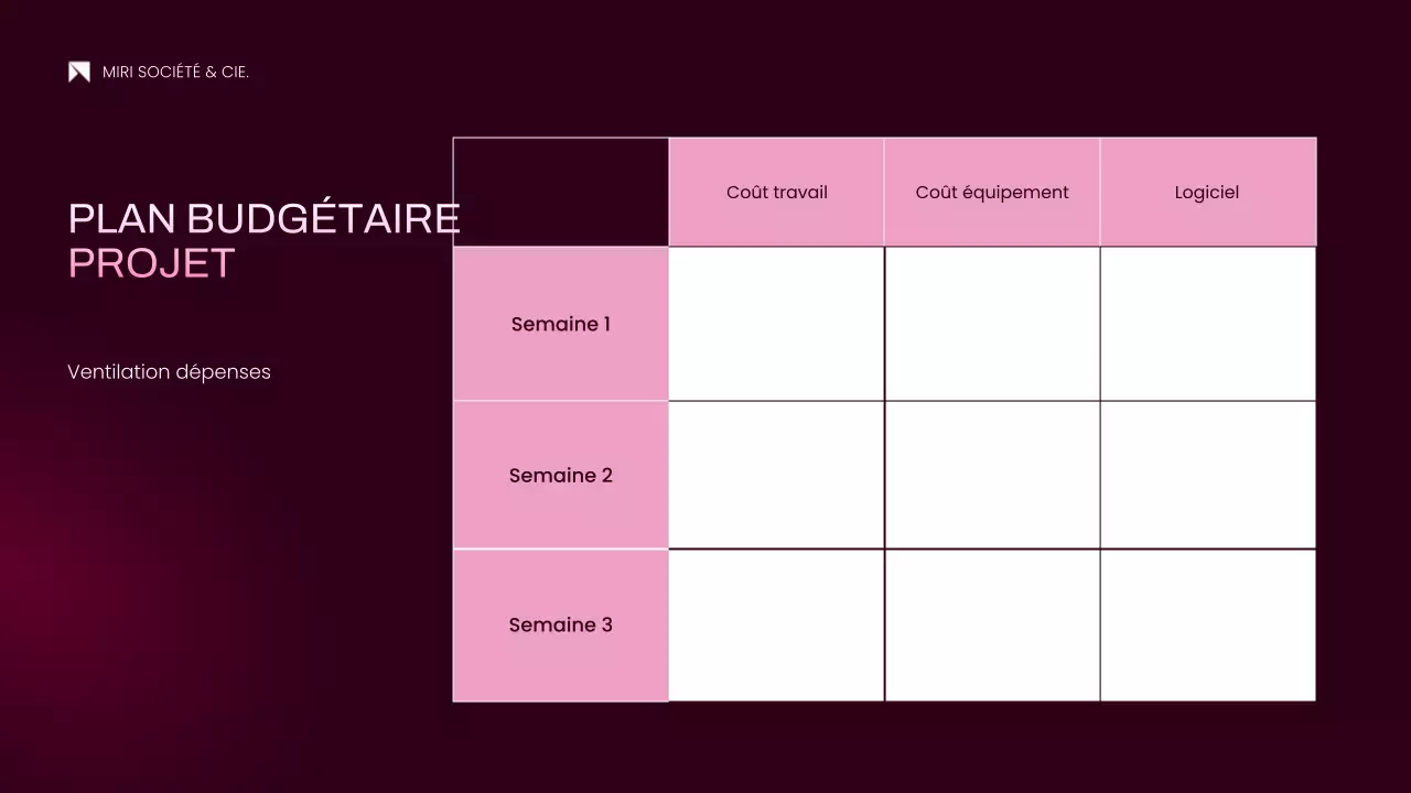 document de proposition de projet moderne rose