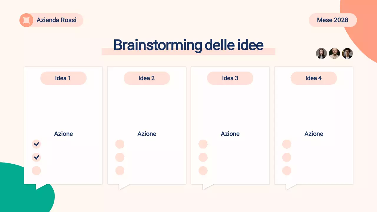 materiale per brainstorming moderno beige