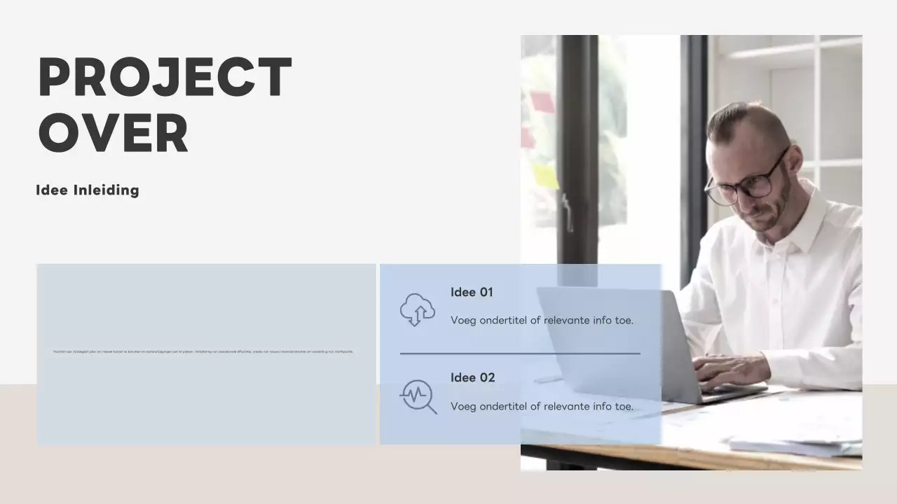 grijs modern bedrijfsplan document