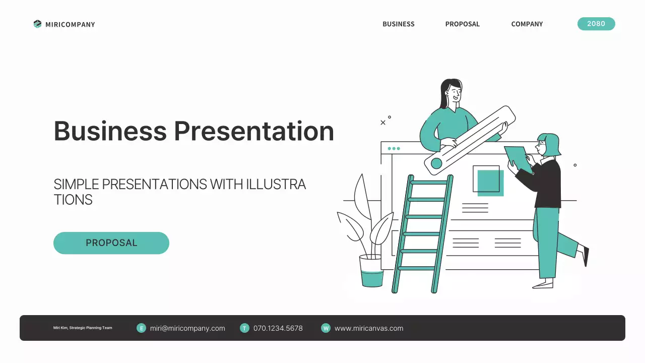 Mint Modern Business Proposal Presentation