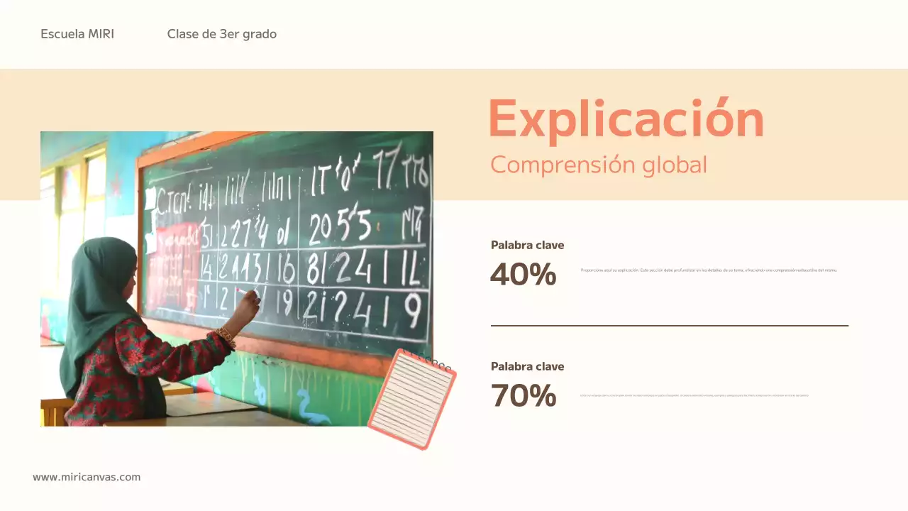 orange trendy education class