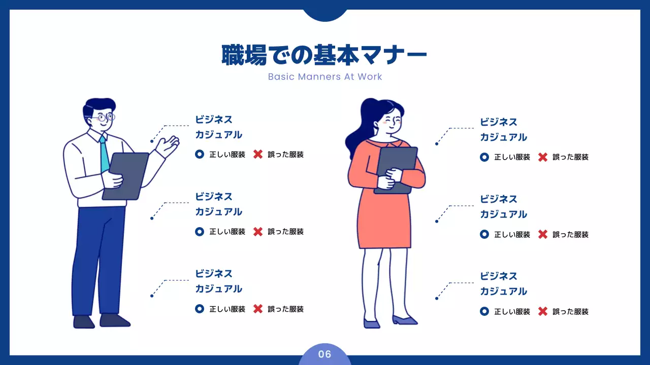 青 シンプル 研修 マニュアル プレゼンテーション