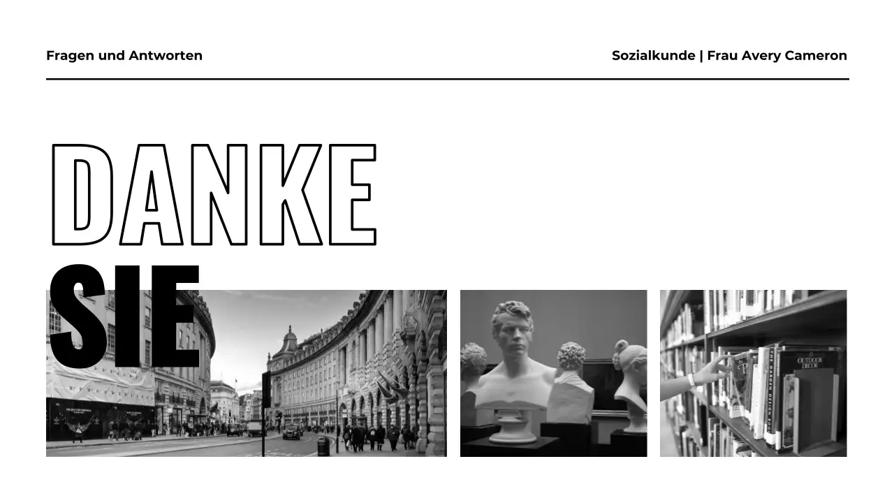 Schwarz-Weiß-Biographie Präsentation