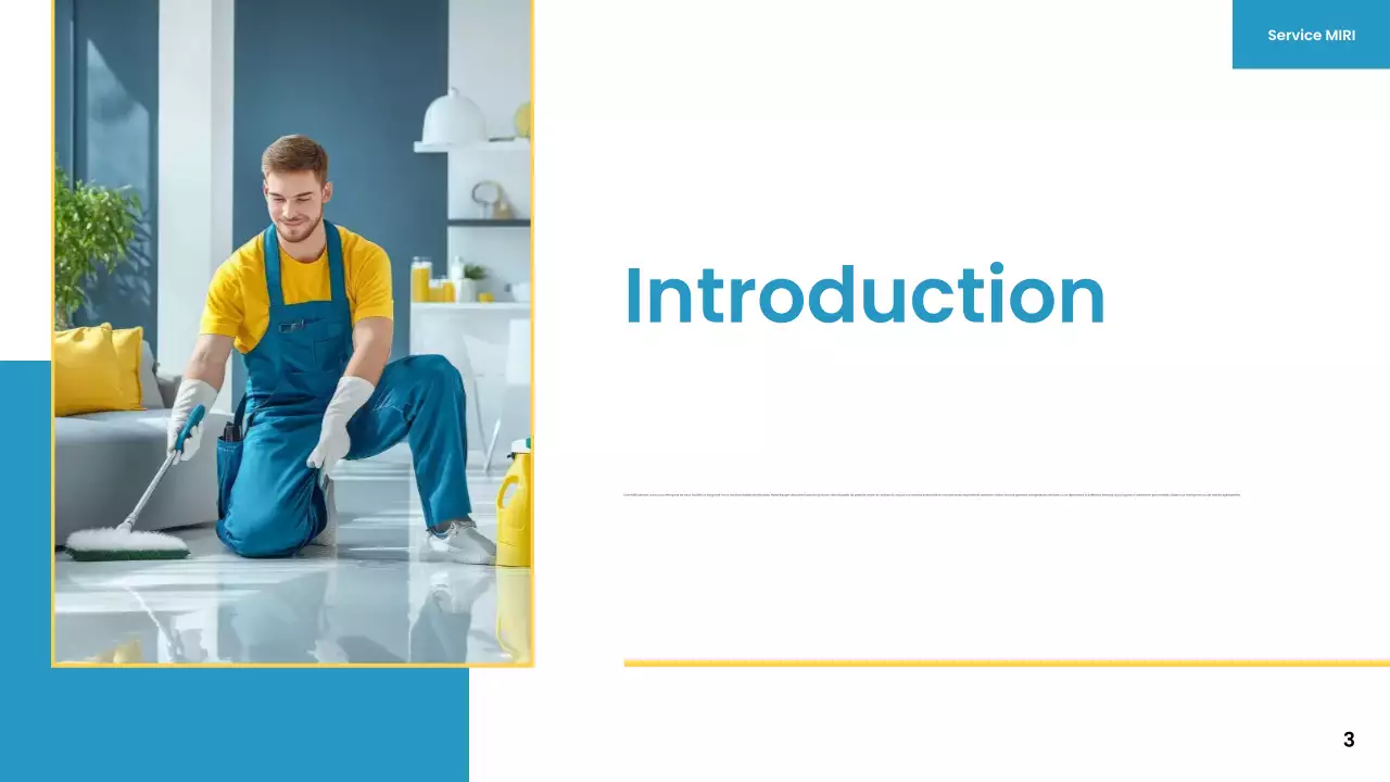 blue yellow modern cleaning service promotion