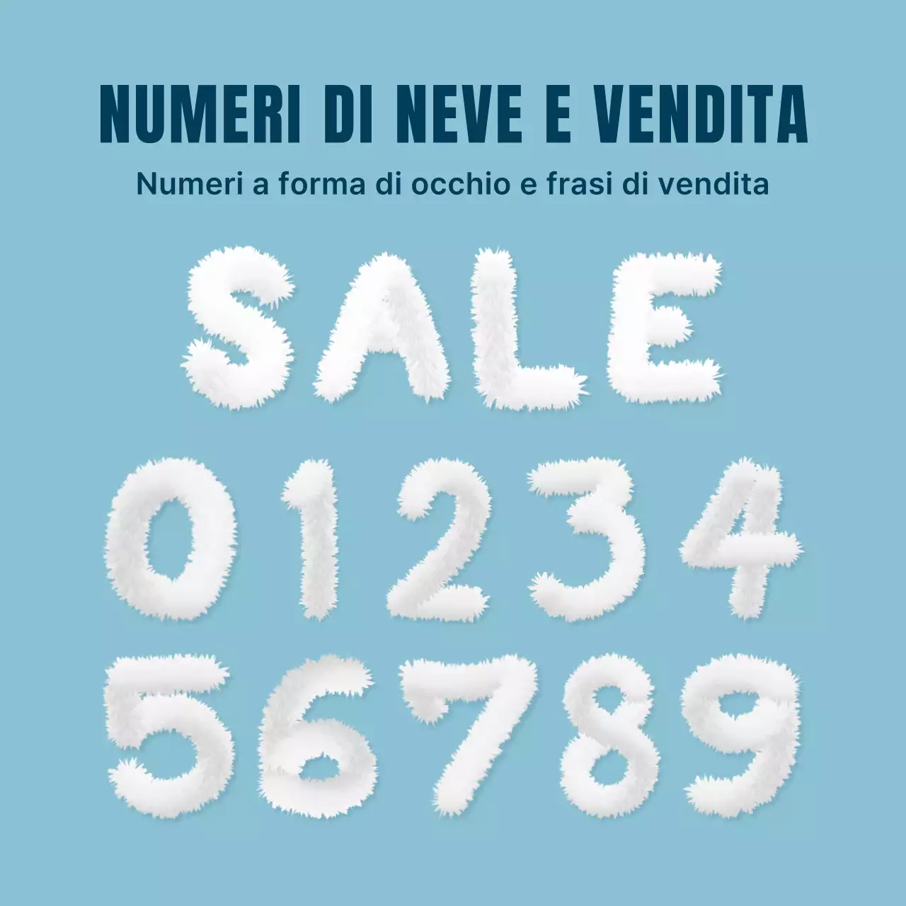 Vendita di liquidazione blu chiaro