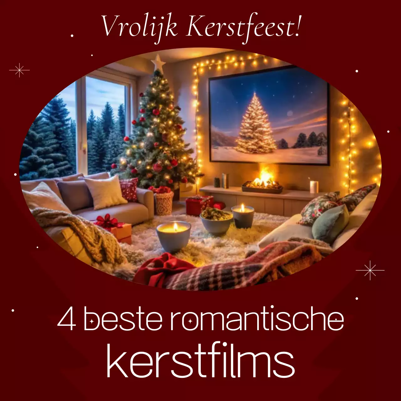 Rode gezellige kerstcadeautjes