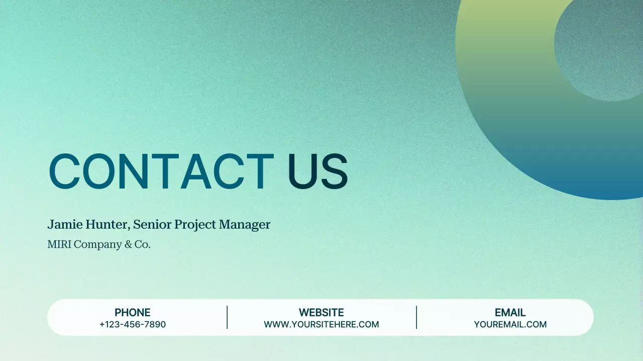 Teal Professional Project Proposal Presentation