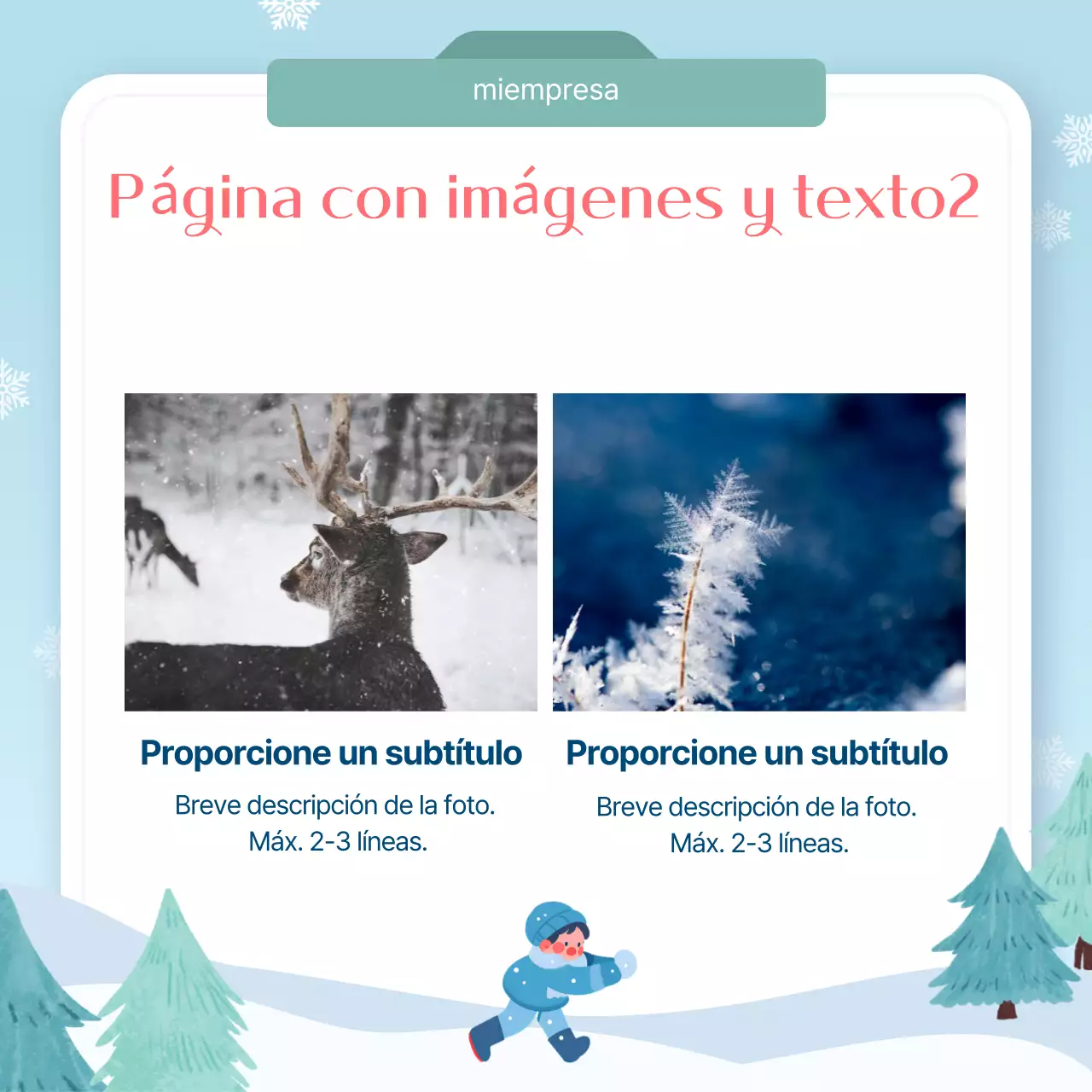 Azul claro Guía de diseño sencillo