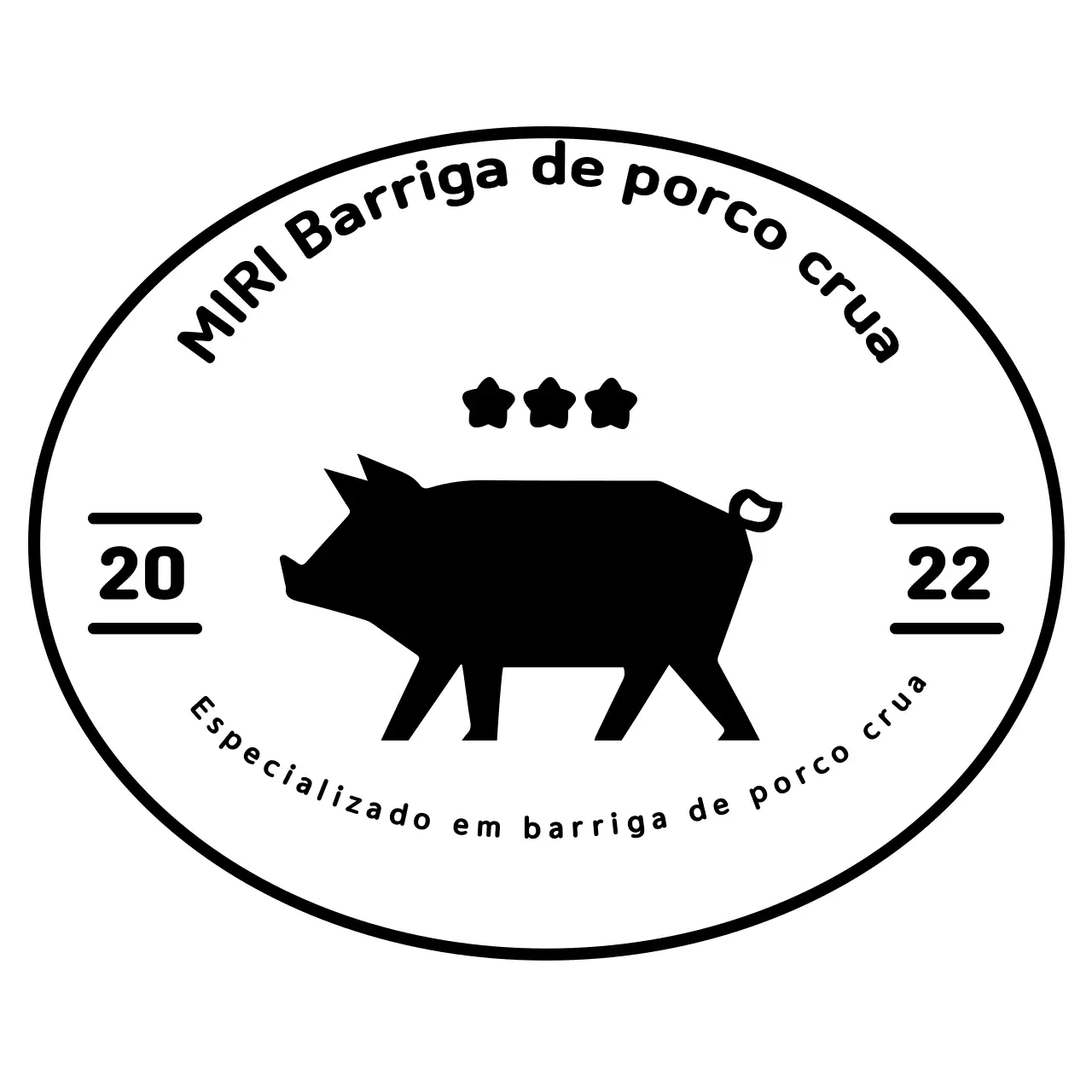 Desenho de logótipo simples a preto