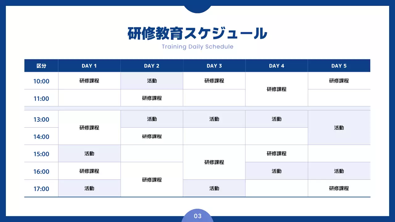 青 シンプル 研修 マニュアル プレゼンテーション