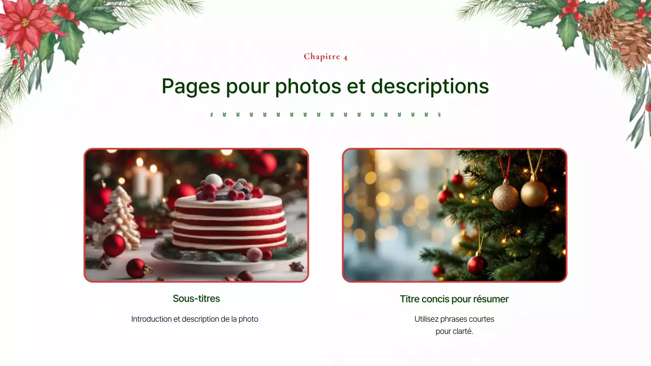 Planificateur d'arrière-plan de Noël en rouge et vert