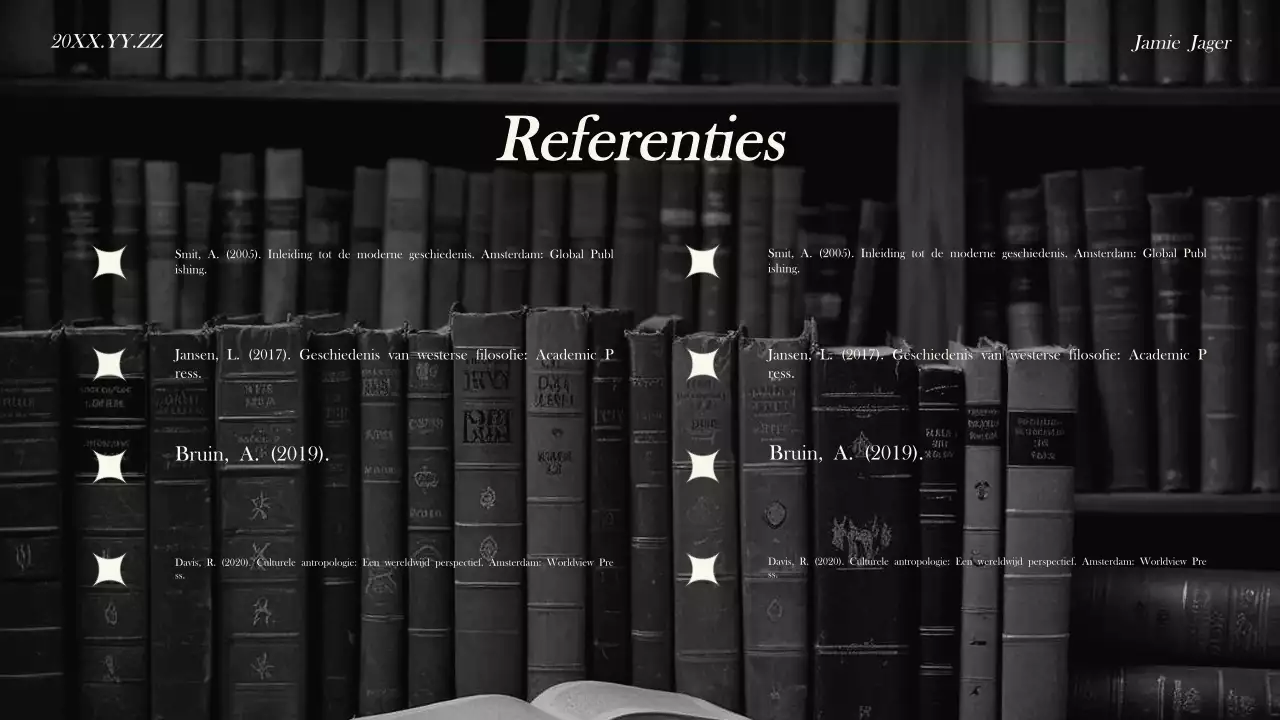 Zwart Modern Biografie Presentatie