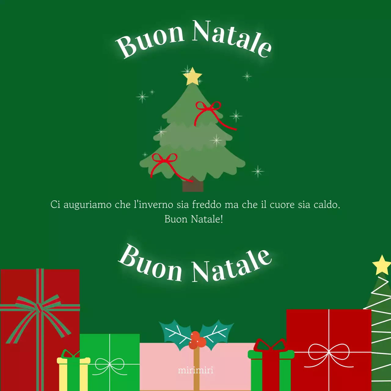 Feste natalizie verdi e semplici