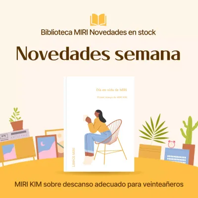 Anuncio de libro moderno beige