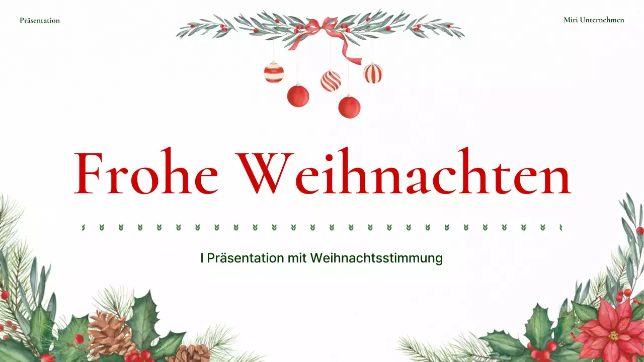 Hübscher Weihnachts-Hintergrundplaner in Rot und Grün