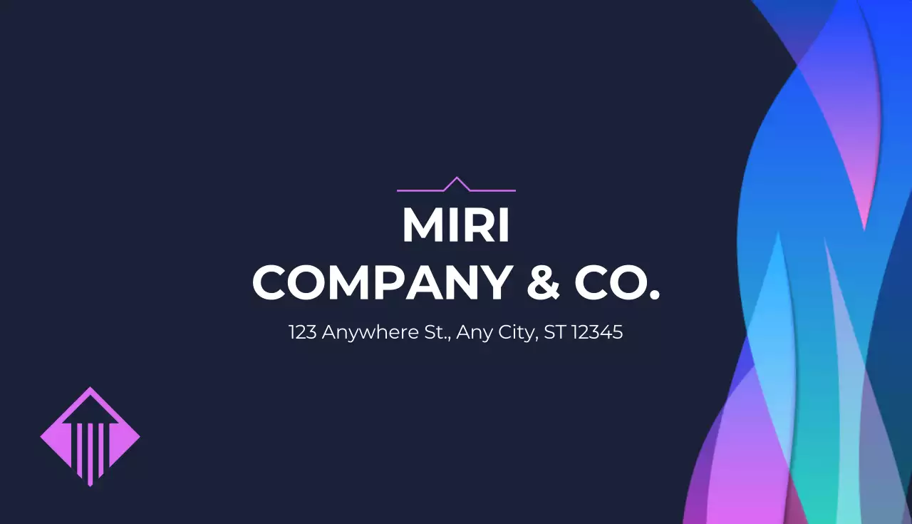 Blue Modern Business Card