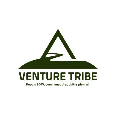 logo vert aventure moderne style minimal
