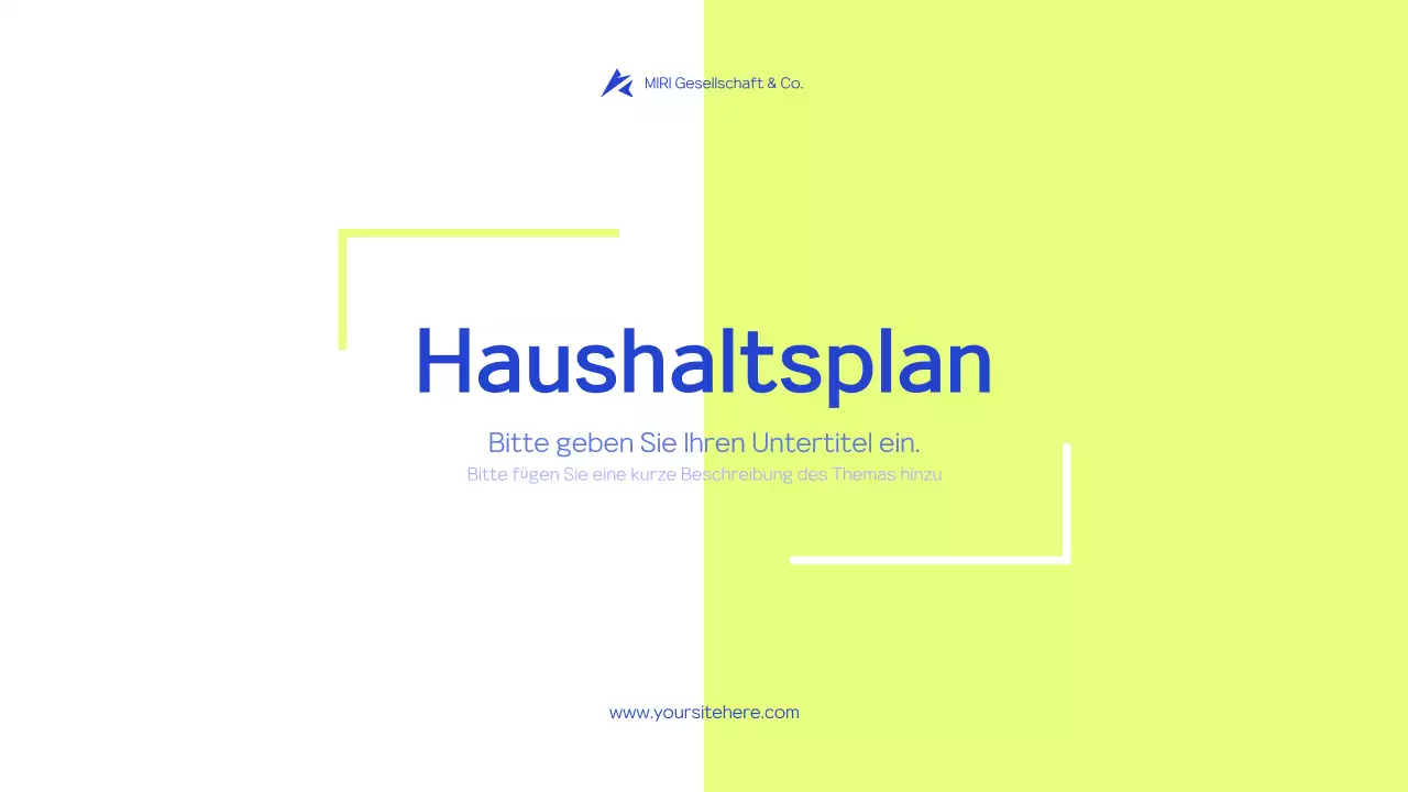 Grünes modernes Projektvorschlagsdokument