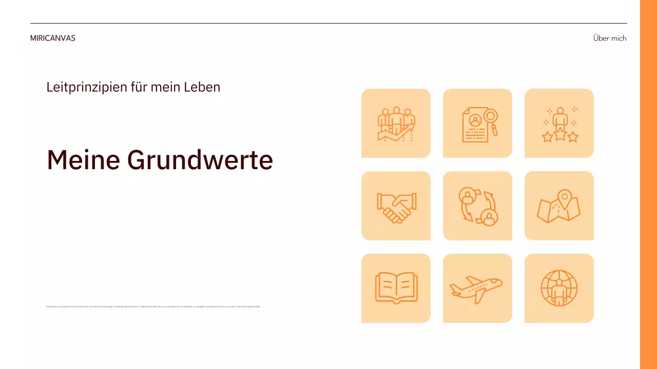 orange modern moderne Selbstdarstellung pitch