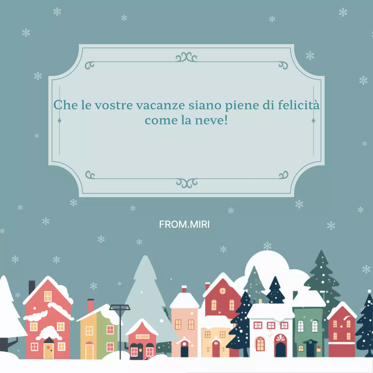 Cartoline natalizie alla menta