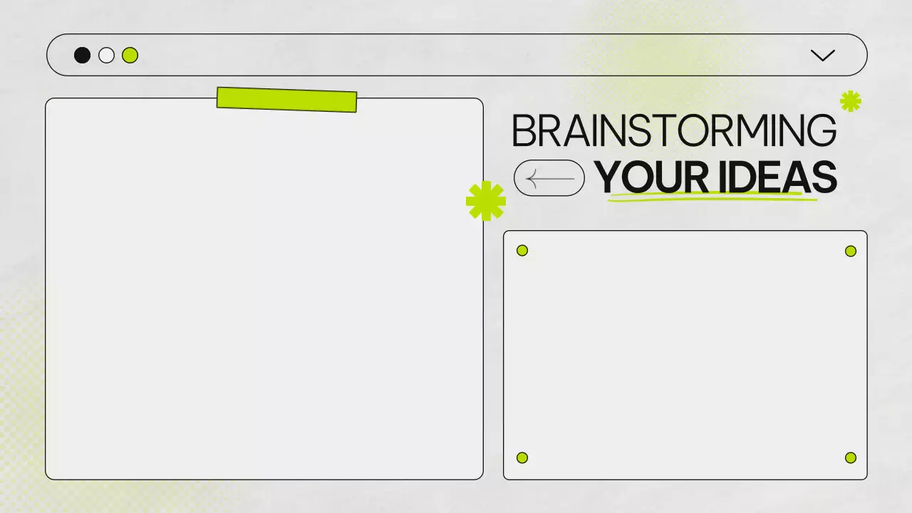 Bài thuyết trình hướng dẫn động não tối giản xanh