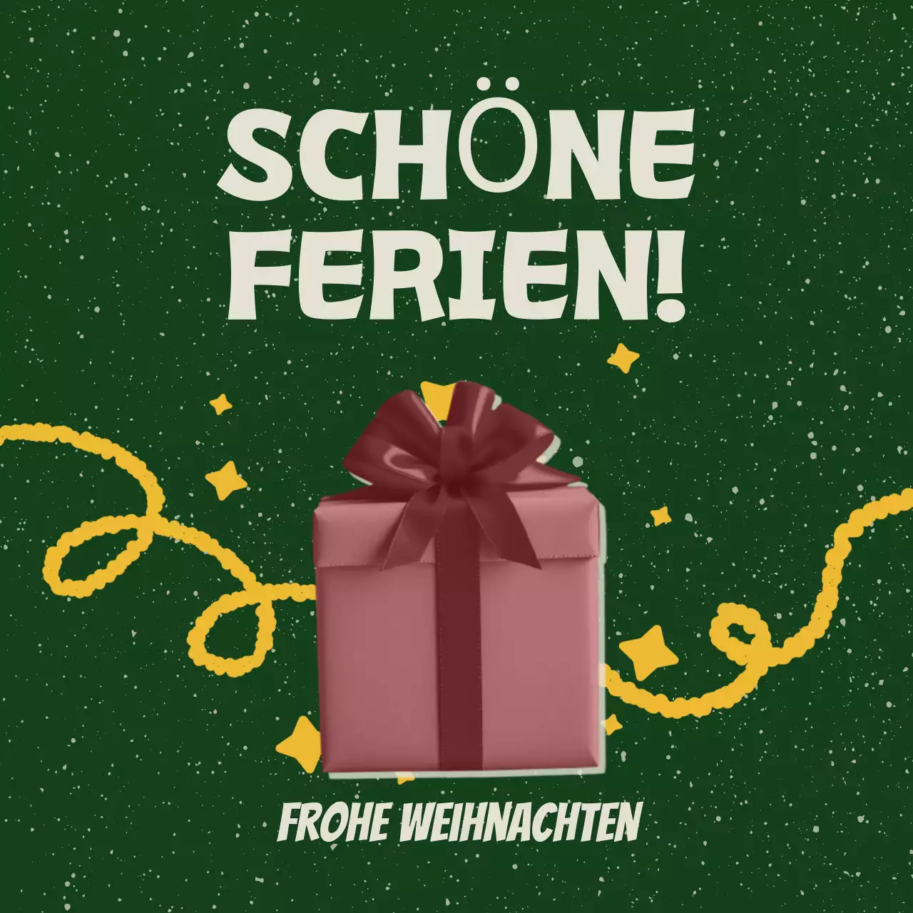 Rote Retro-Weihnachtsgrüße