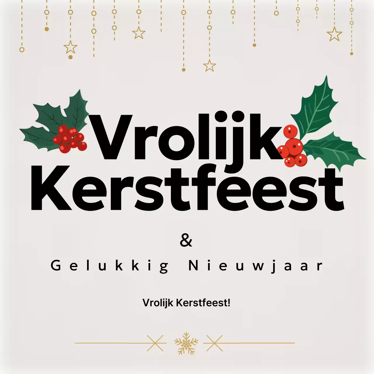 Ivory eenvoudig kerstfeest