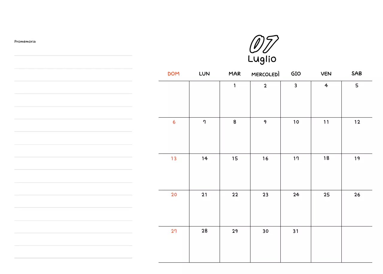 Agenda di Capodanno bianca e bella