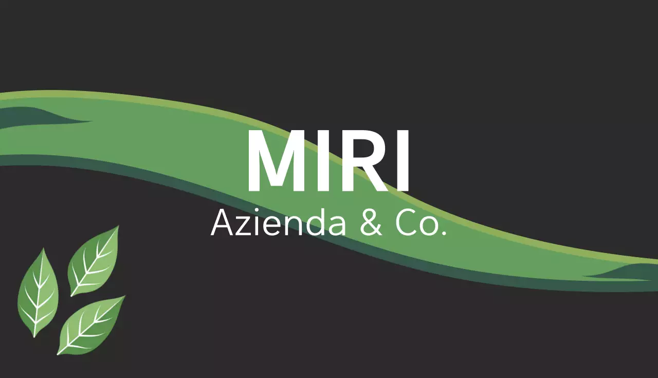 Biglietto da visita verde moderno