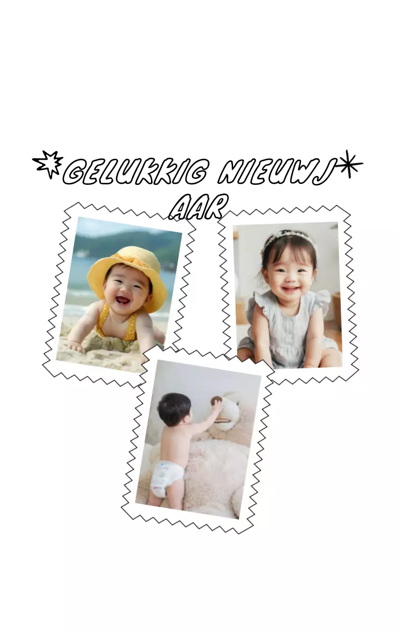 Schattige nieuwjaarskalender