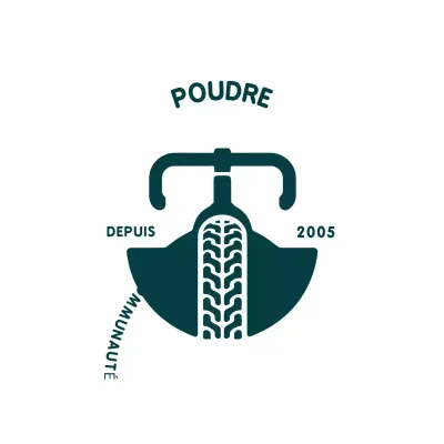 Logo cycliste minimal vert