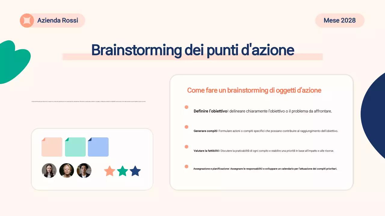 materiale per brainstorming moderno beige