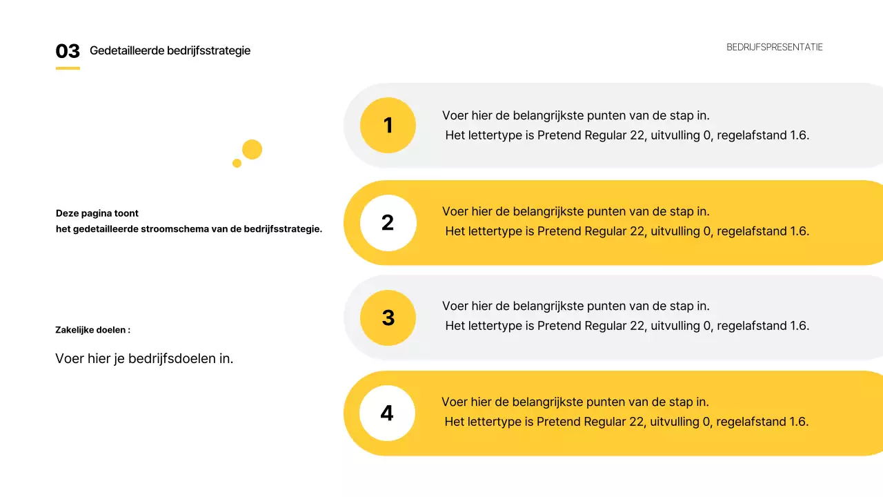 Geel Basis bedrijfsrapporten