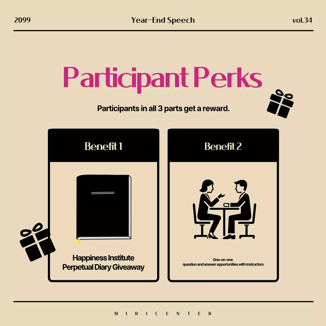 Beige Modern Reflection Event Instagram Carousel