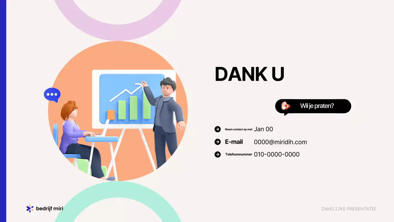 Promoot je beige moderne bedrijfsvoorstel