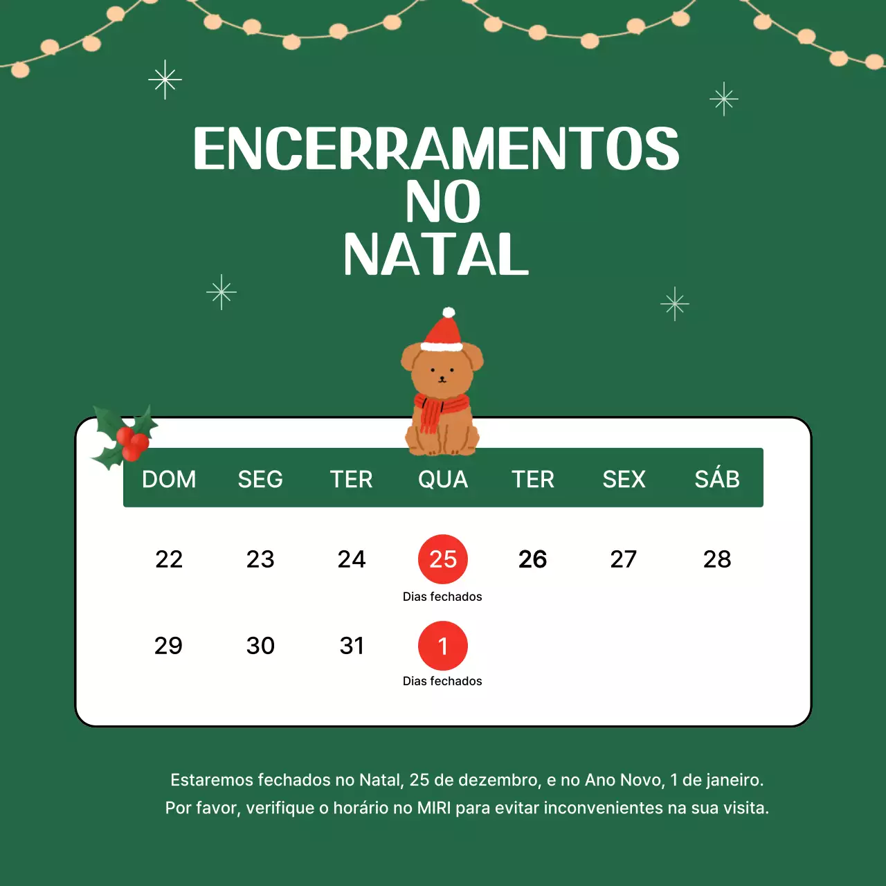 Guia de férias Green Simple
