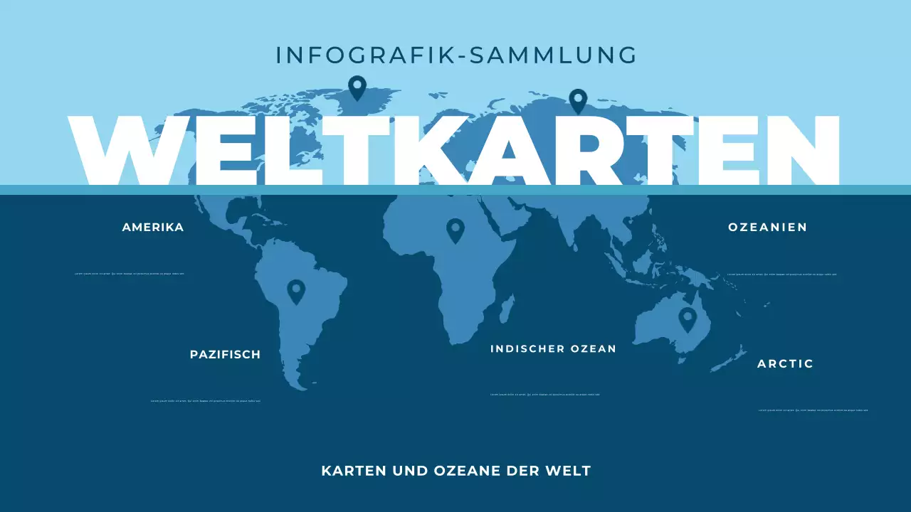 blaue moderne Welt infografischer Leitfaden
