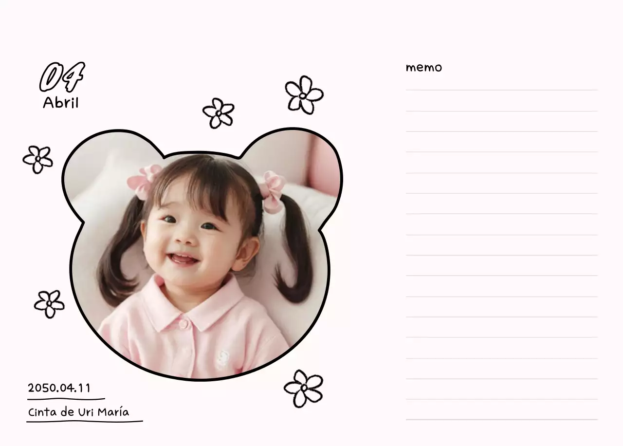 Agenda de Año Nuevo blanca y bonita