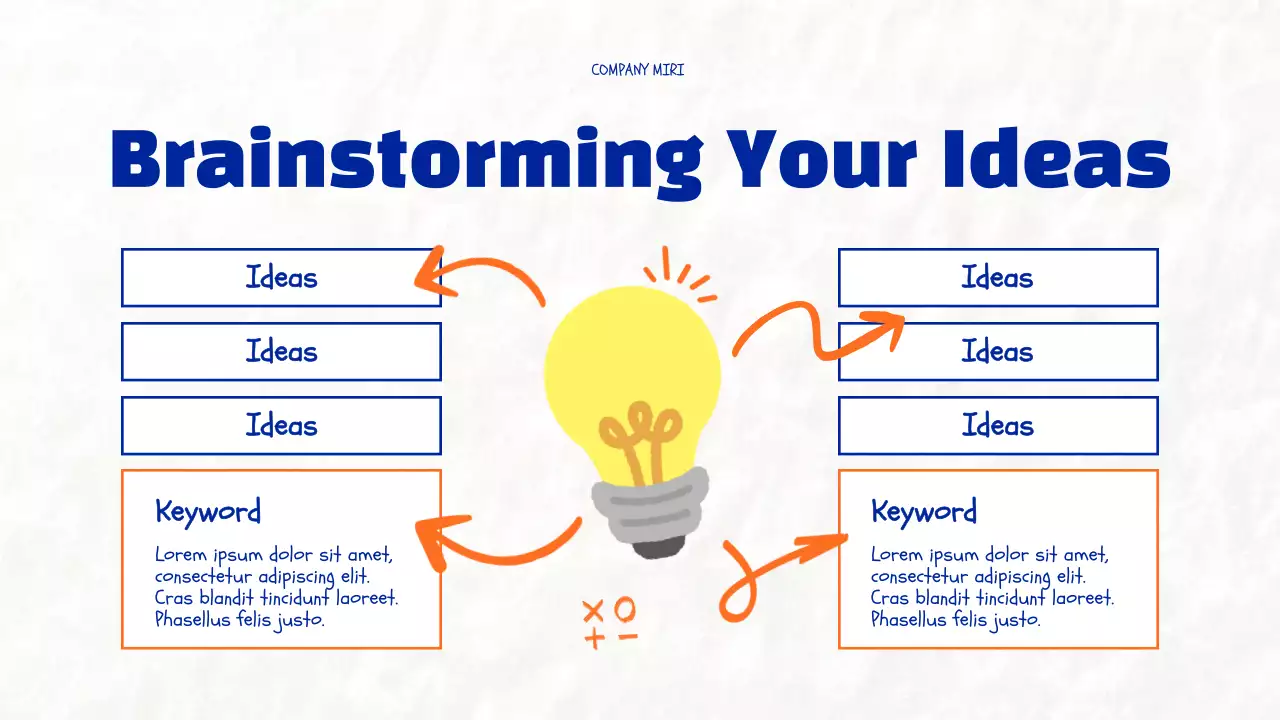 Blue Modern Brainstorming Guide Presentation