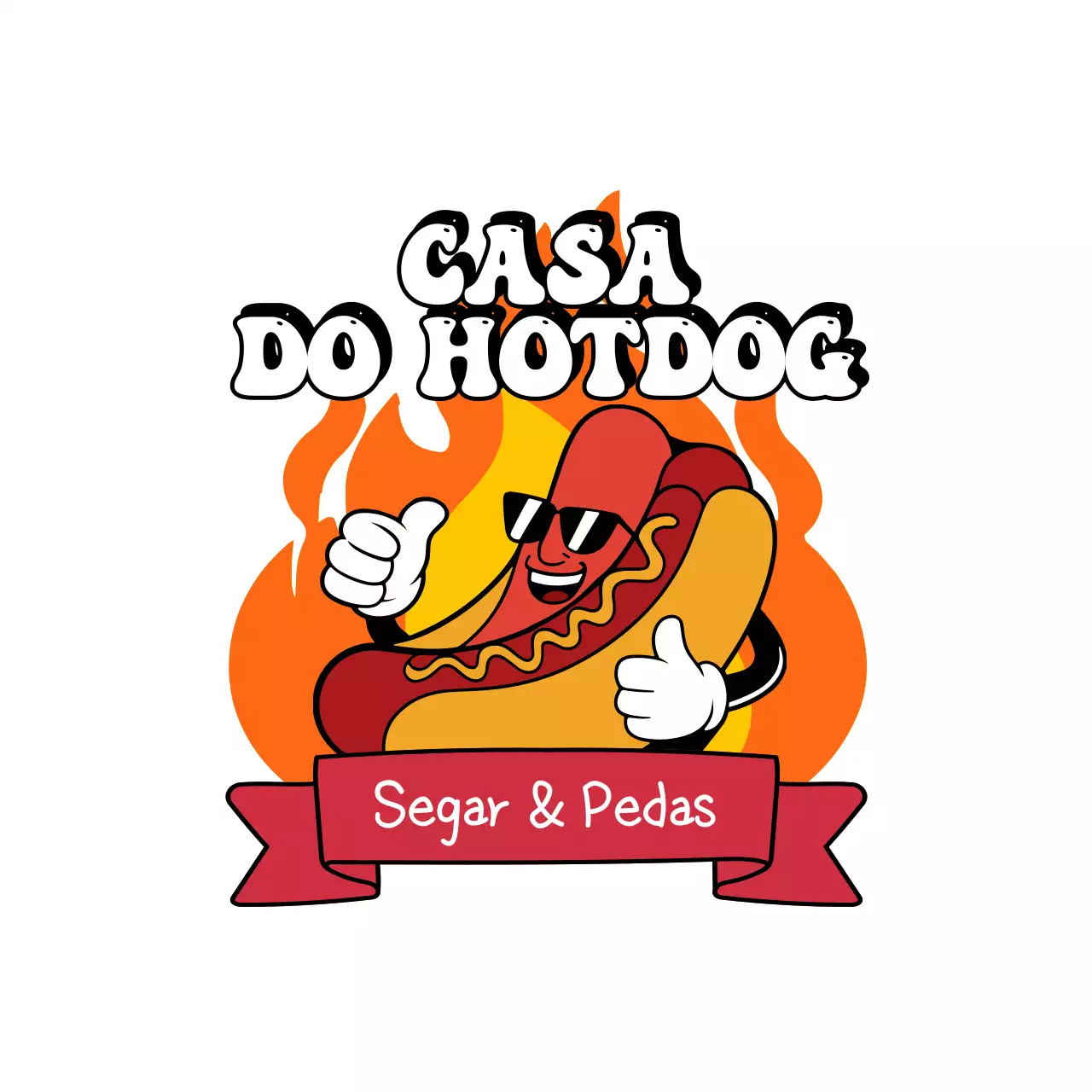 anúncio alimentar retro vermelho