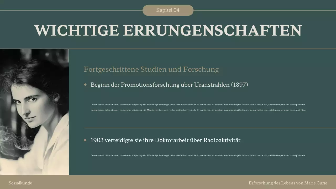 graue klassische Wissenschaftsvorlesung