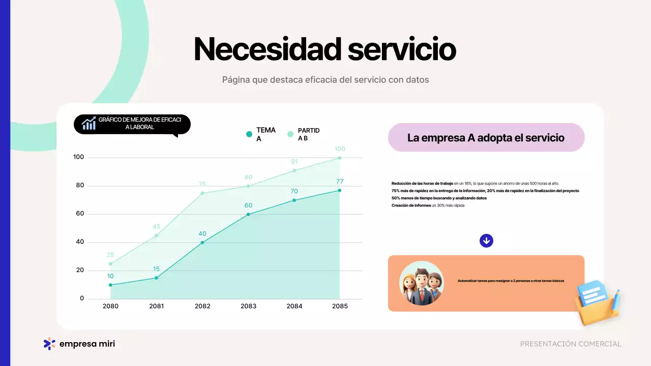 Promover una propuesta empresarial moderna de color beige