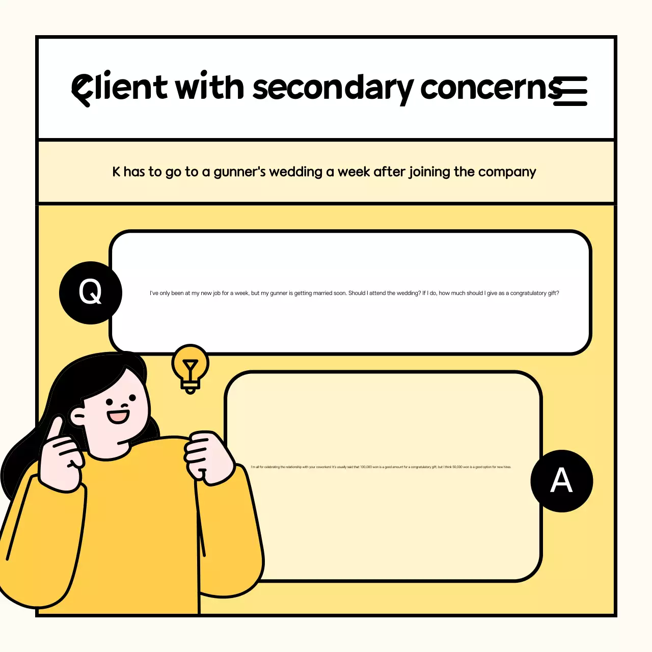 Guia de trabalho simples amarelo Instagram Carousel