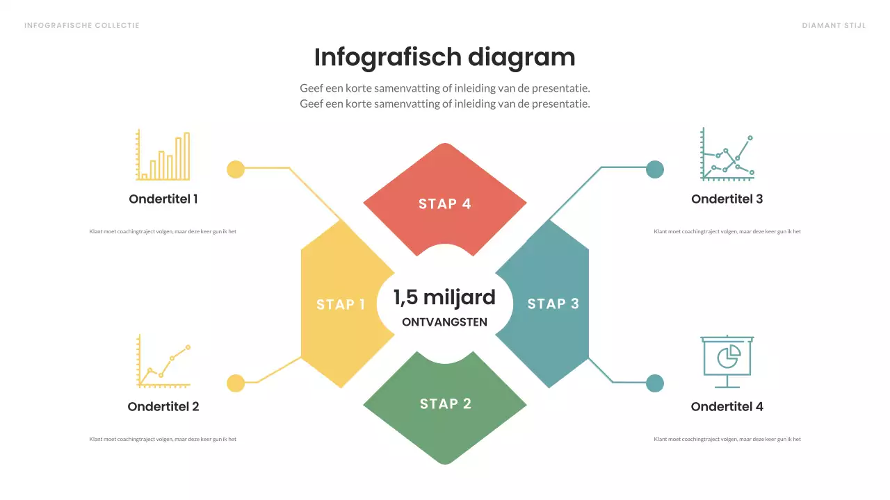 kleurrijke moderne infographic layout