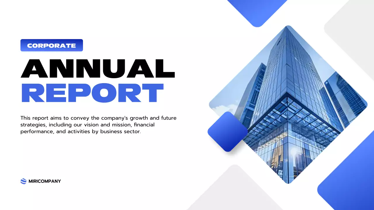 Blue Modern Business Report Presentation
