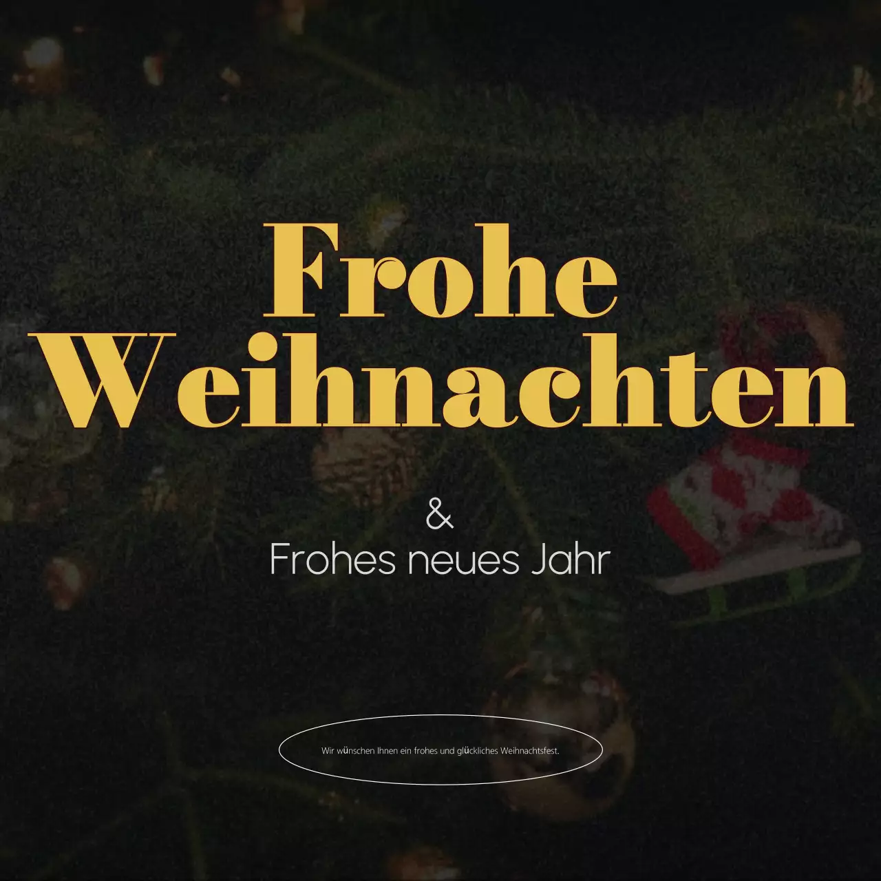 Abstrakte klassische Weihnachtskarte